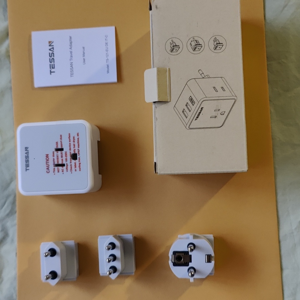 Tessan European Travel Adapter Model TS-121-EU DE IT-C